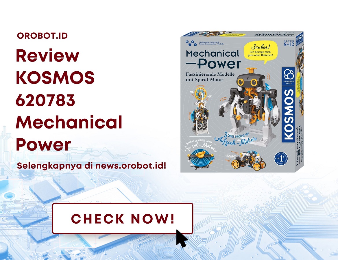 Review Produk Robot KOSMOS 620783 Mechanical Power, Robot 3 in 1 Yang Bertenaga Mekanik Bebas Emisi