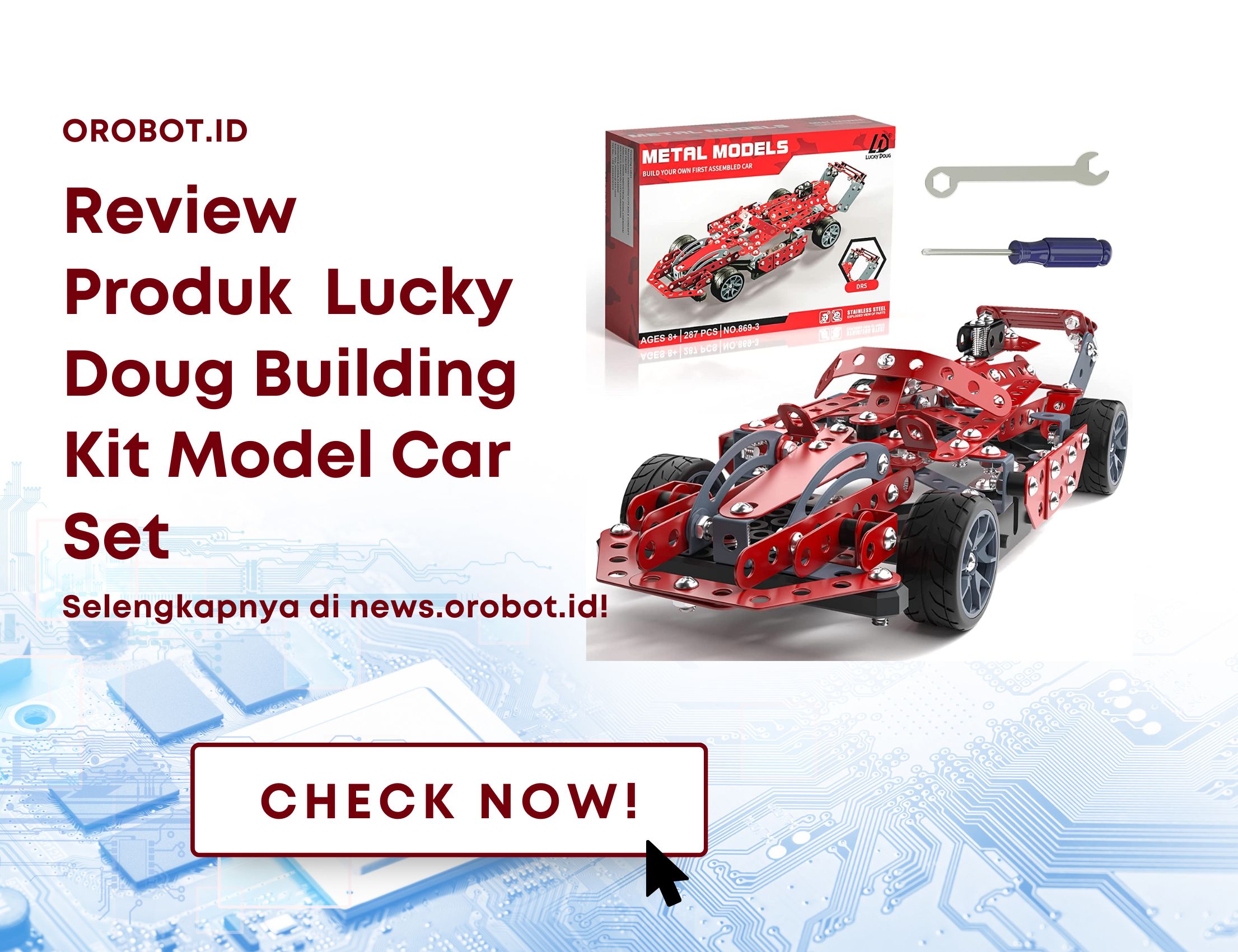 Review Produk Robot Lucky Doug Building Kit Model Car Set, Membangun Kreativitas Anak