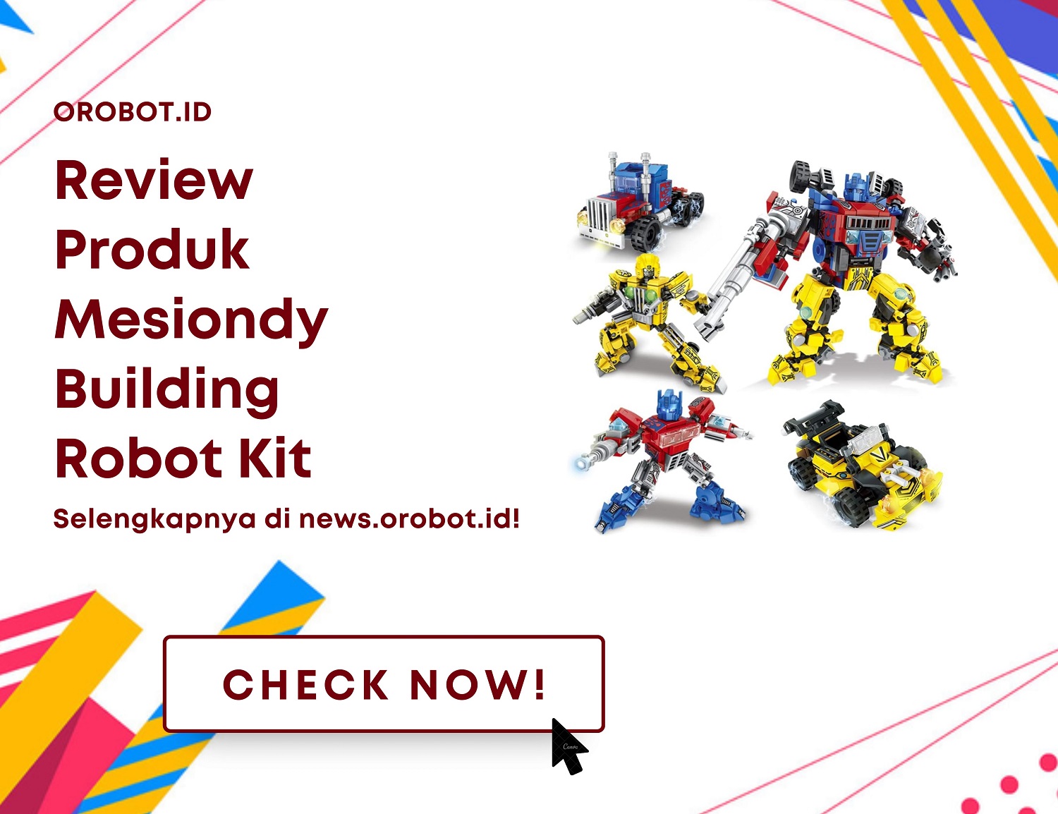 Review Mesiondy Building Robot Kit, Produk Yang Menyenangkan dan Penuh Pembelajaran