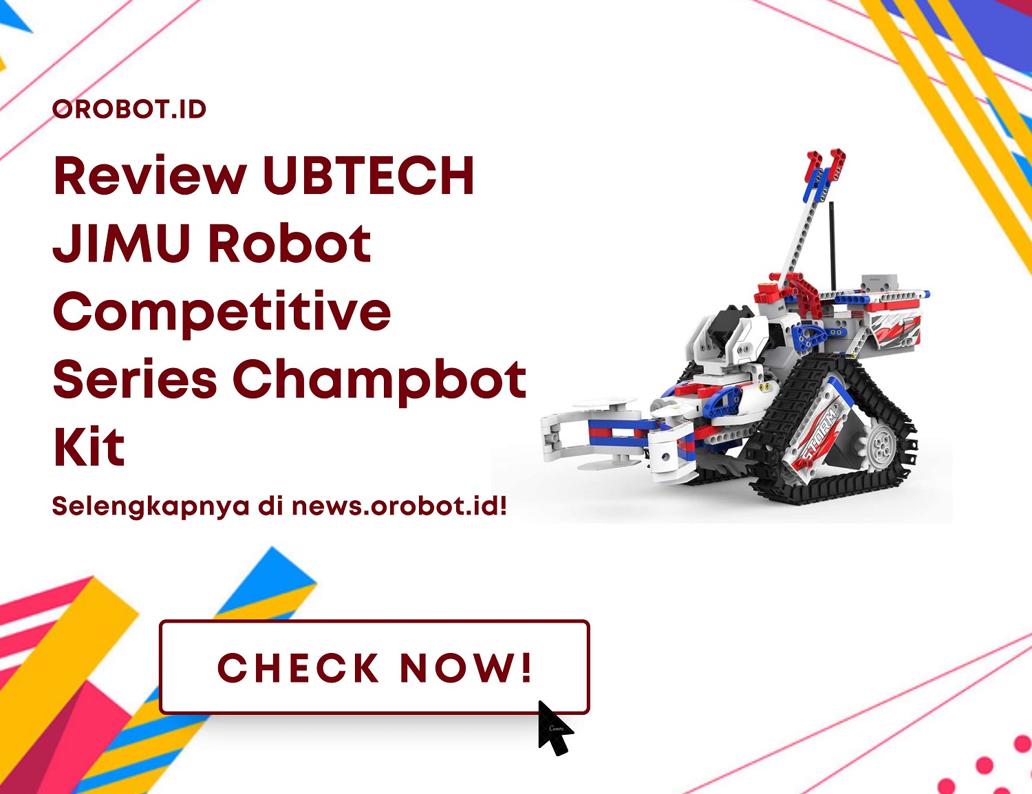 Review UBTECH JIMU Robot Competitive Series Champbot, Produk Untuk Belajar Merakit dan Memprogram Robot