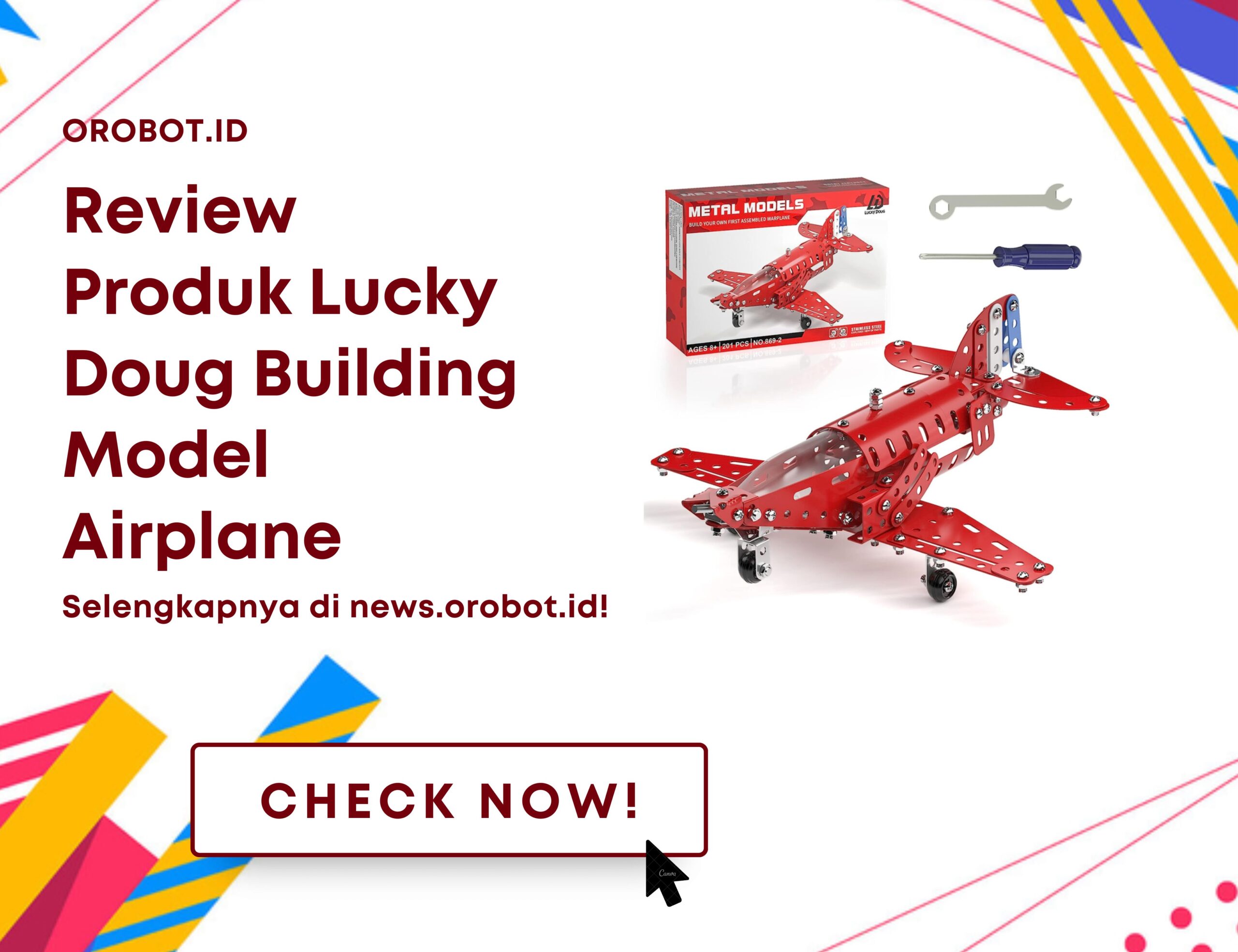 Review Lucky Doug Building Model Airplane, Mainan Konstruksi Edukatif yang Menginspirasi Kreativitas