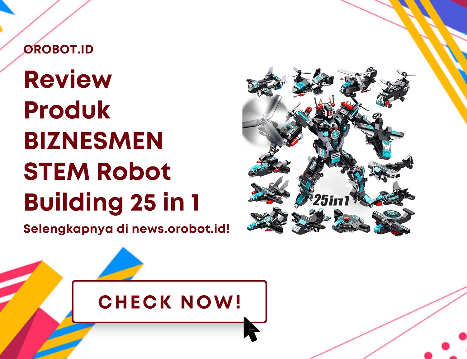 Review BIZNESMEN STEM Robot Building 25 in 1 - Membangun Kreativitas dan Keterampilan Anak