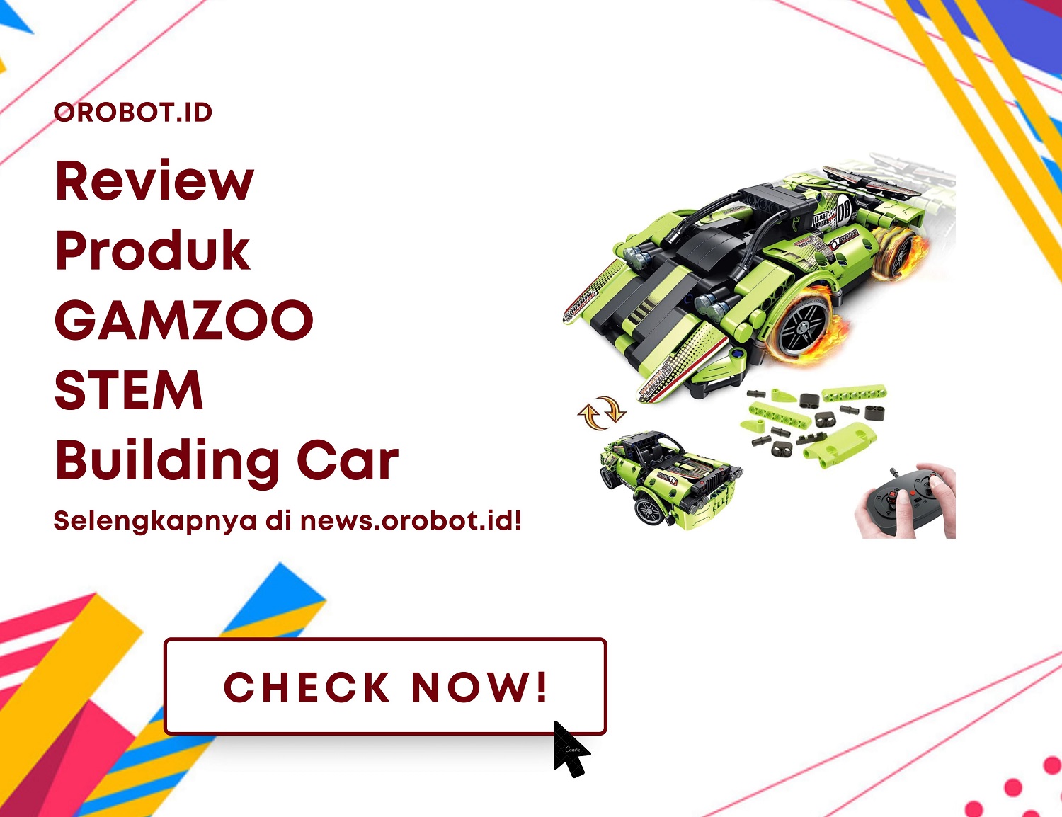 Review GAMZOO STEM Building Car: Merangkai Kreativitas dan Keseruan Beradu Kecepatan