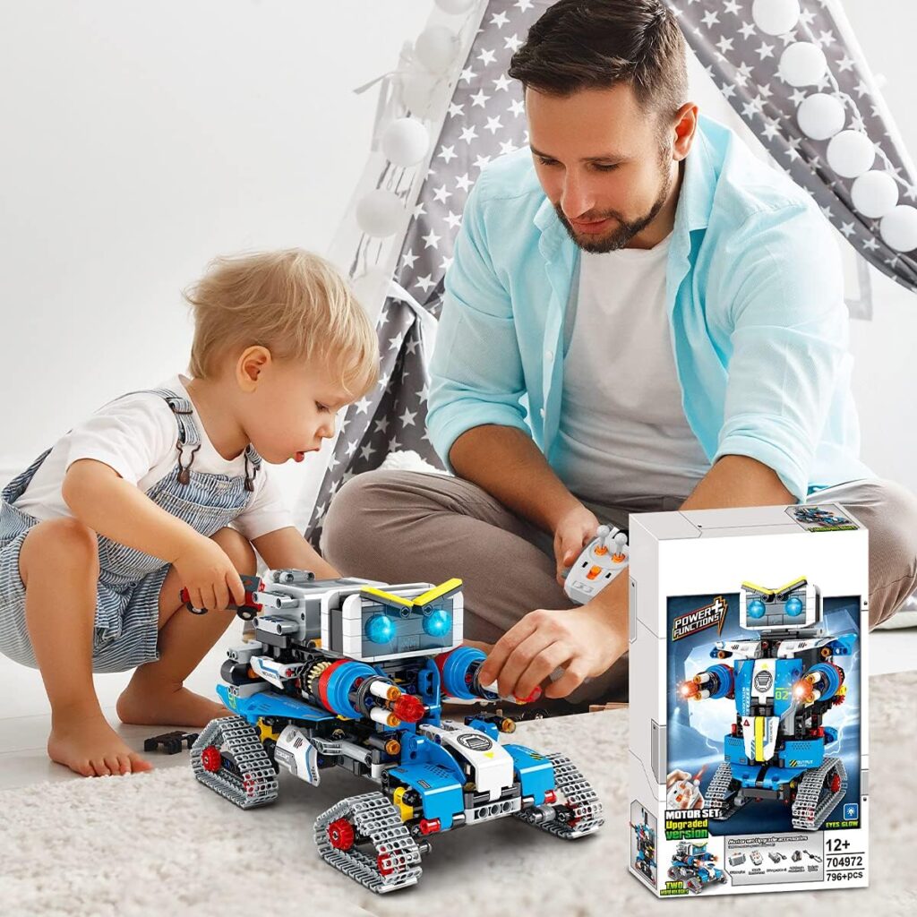 Review 2022 New-2-in-1 STEM RC Robot Building Kit