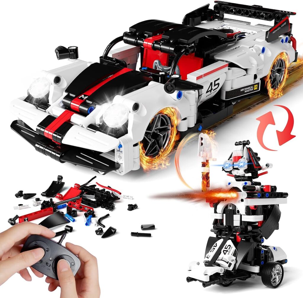 Review RC Car Robot Toy Remote & App Controlled Set 2 in 1