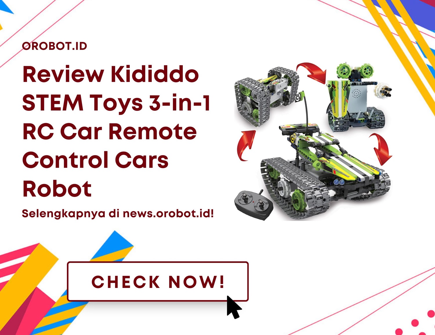 Review STEM Toys 3-in-1 RC Car, Mobil Remote 3 in 1 Yang Keren dan Seru