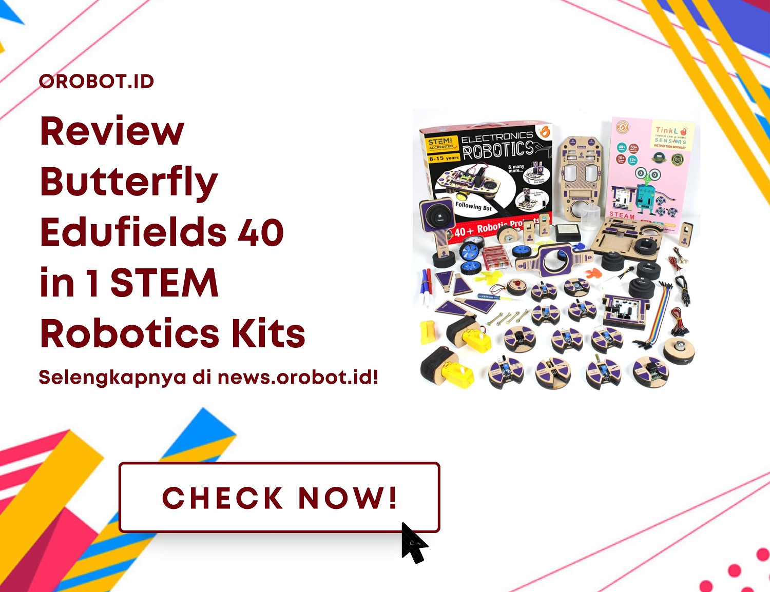 Spesifikasi dan Review Butterfly Edufields 40 in 1 STEM Robotics Kits