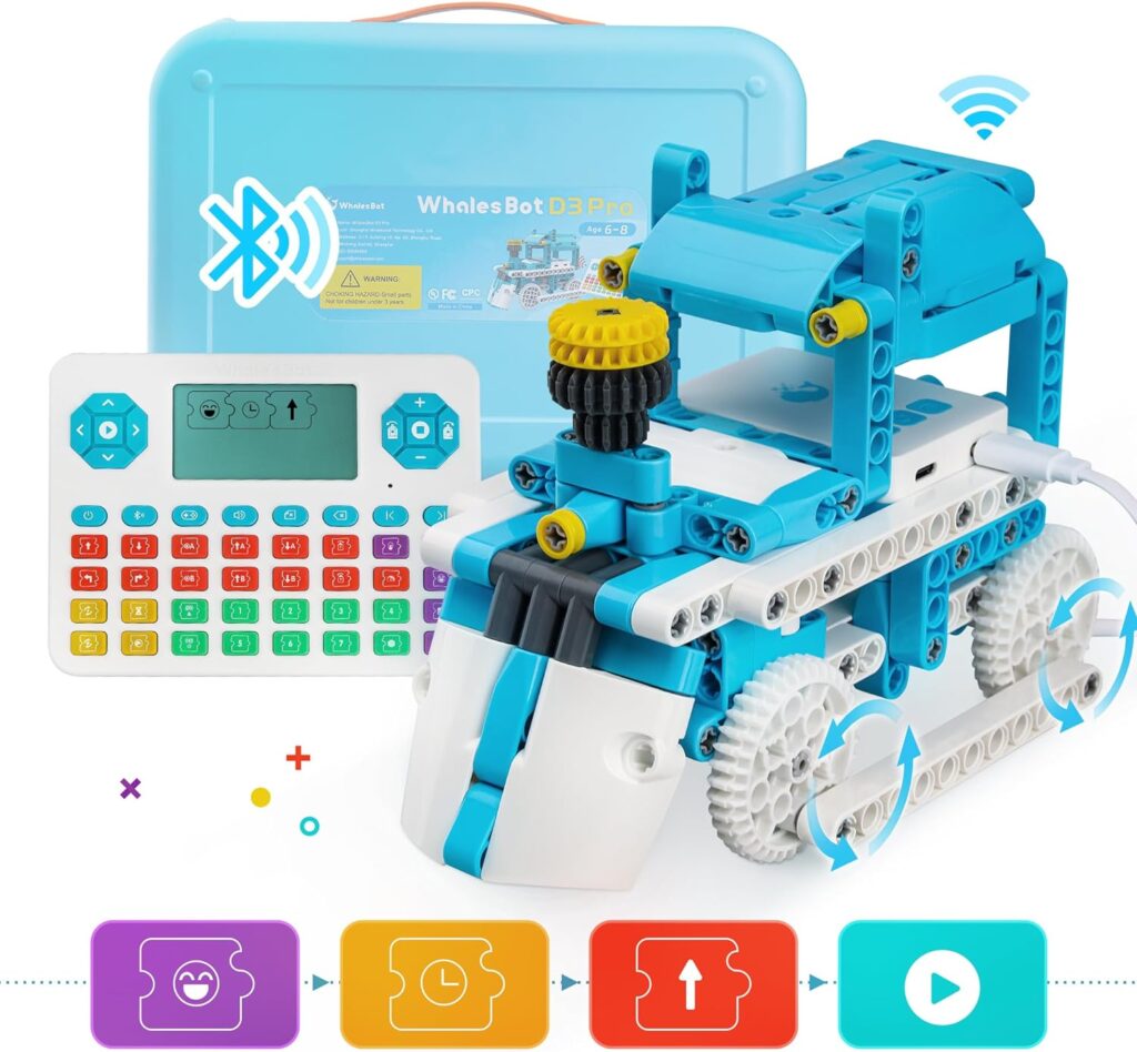 Spesifikasi dan Review WhalesBot D3 Pro Coding Robot 12 in 1