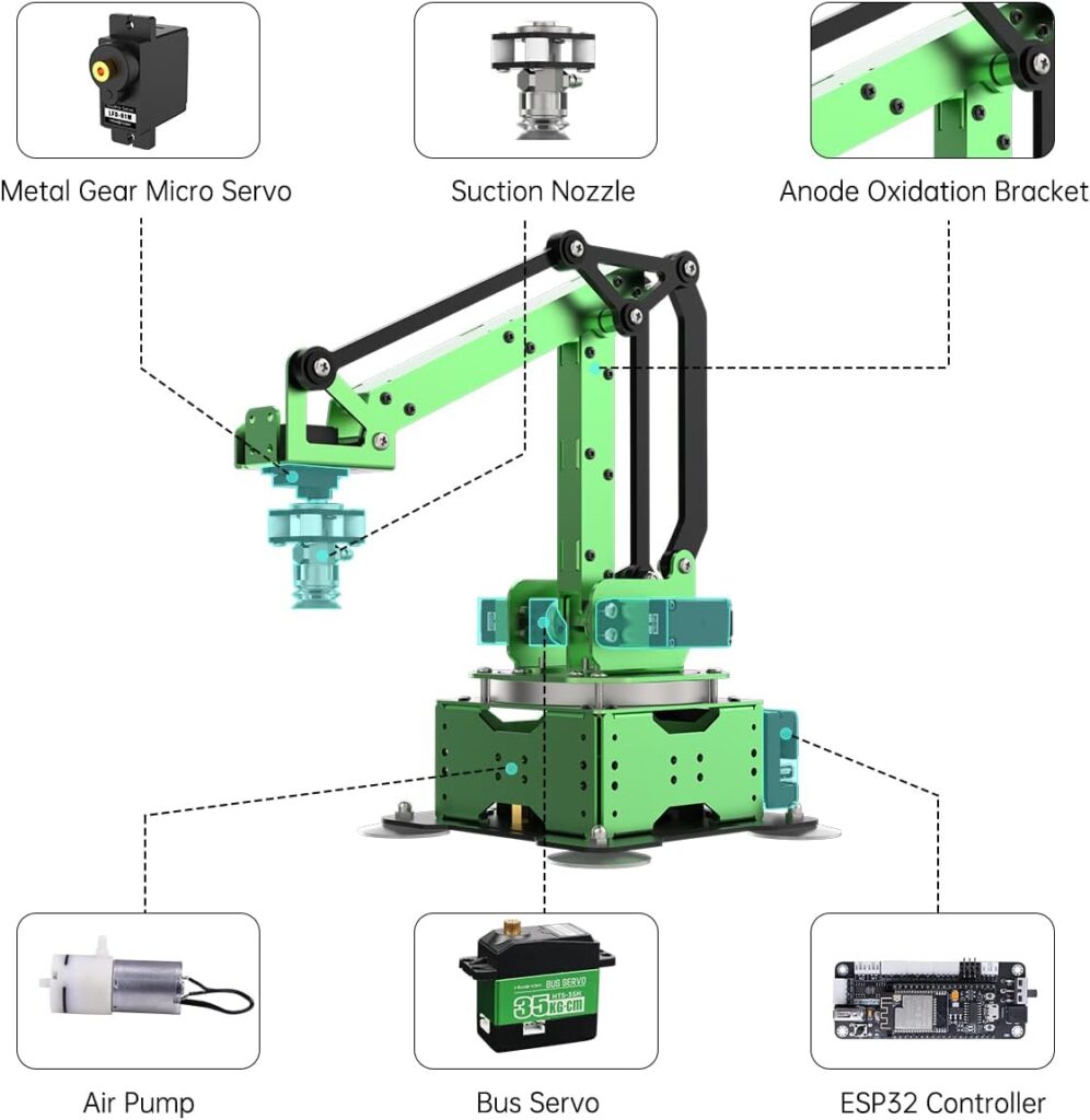 Review MaxArm ESP32 Open Source Smart Robot Arm with Bus Servo